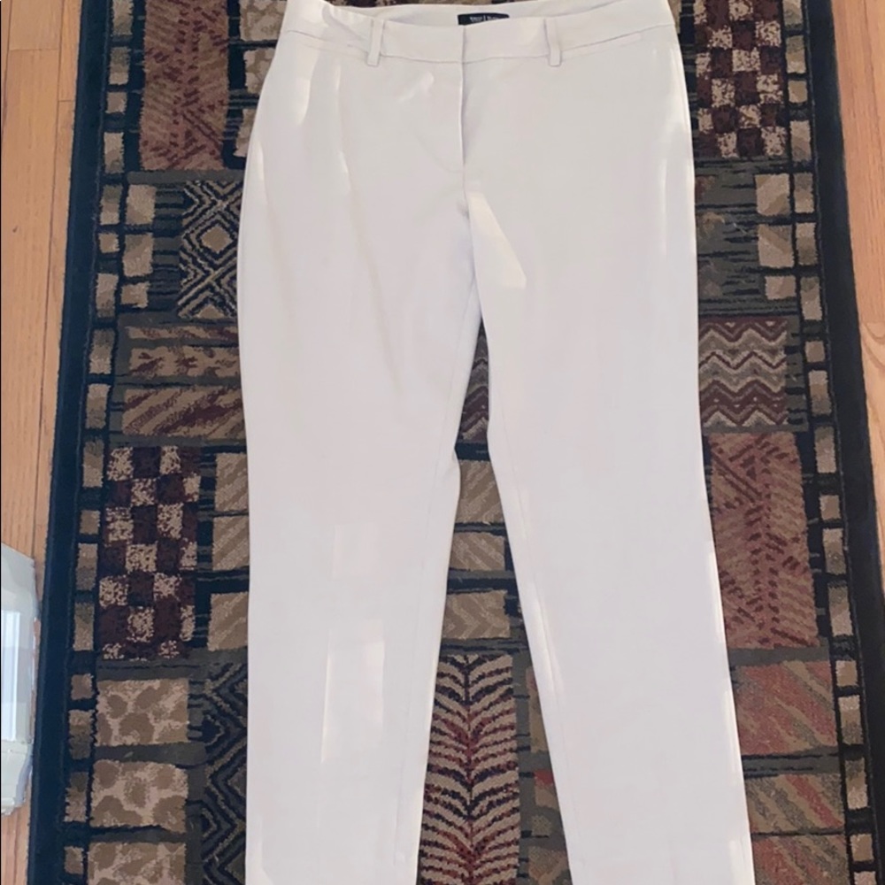 Very subtle tan striped trousers from WHBM